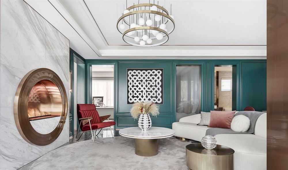 江門市碧桂園&middot;天麓湖輕奢風格三居室裝修案例