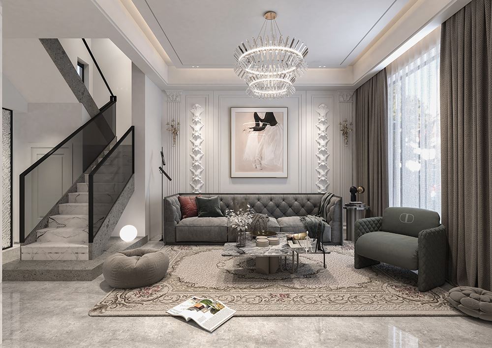 佛山市鵬瑞&middot;三龍灣1號歐式風(fēng)格別墅裝修案例