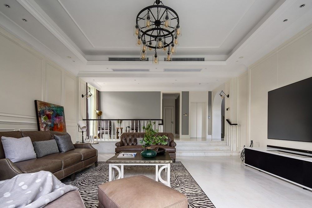 江門(mén)市越秀星匯名庭美式風(fēng)格別墅裝修案例