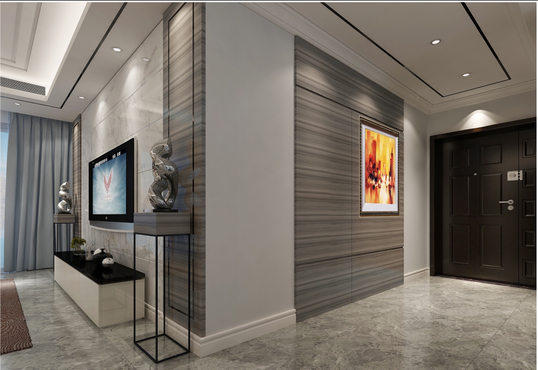 廣州市珠江帝景苑歐式風(fēng)格四居室裝修案例