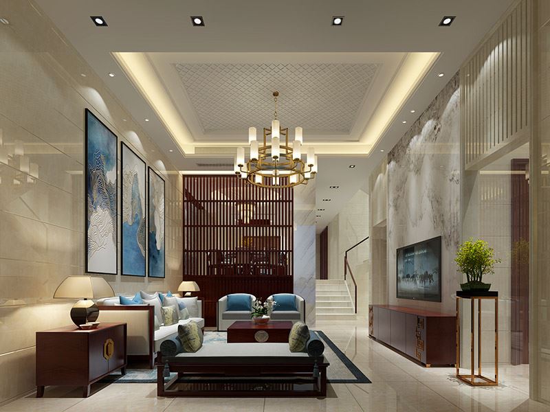 泰州市濱江新區(qū)富陽社區(qū)二區(qū)現(xiàn)代簡(jiǎn)約風(fēng)格別墅裝修案例