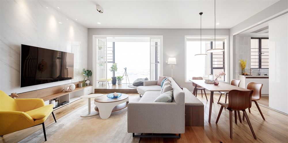 江門市新會玉圭園北歐風格三居室裝修案例