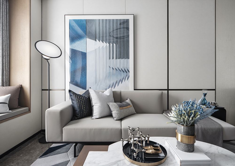 楚雄彝族自治州華府山水小區(qū)現(xiàn)代簡約風(fēng)格三居室裝修案例