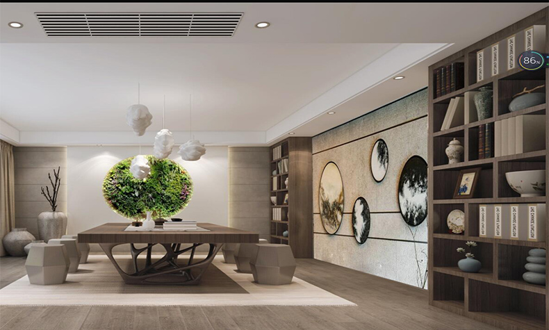 佛山市保利閱江臺(tái)現(xiàn)代簡(jiǎn)約風(fēng)格別墅裝修案例