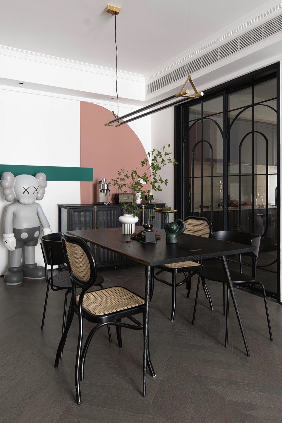 北歐混搭風格家裝設(shè)計室內(nèi)裝修效果圖-餐廳