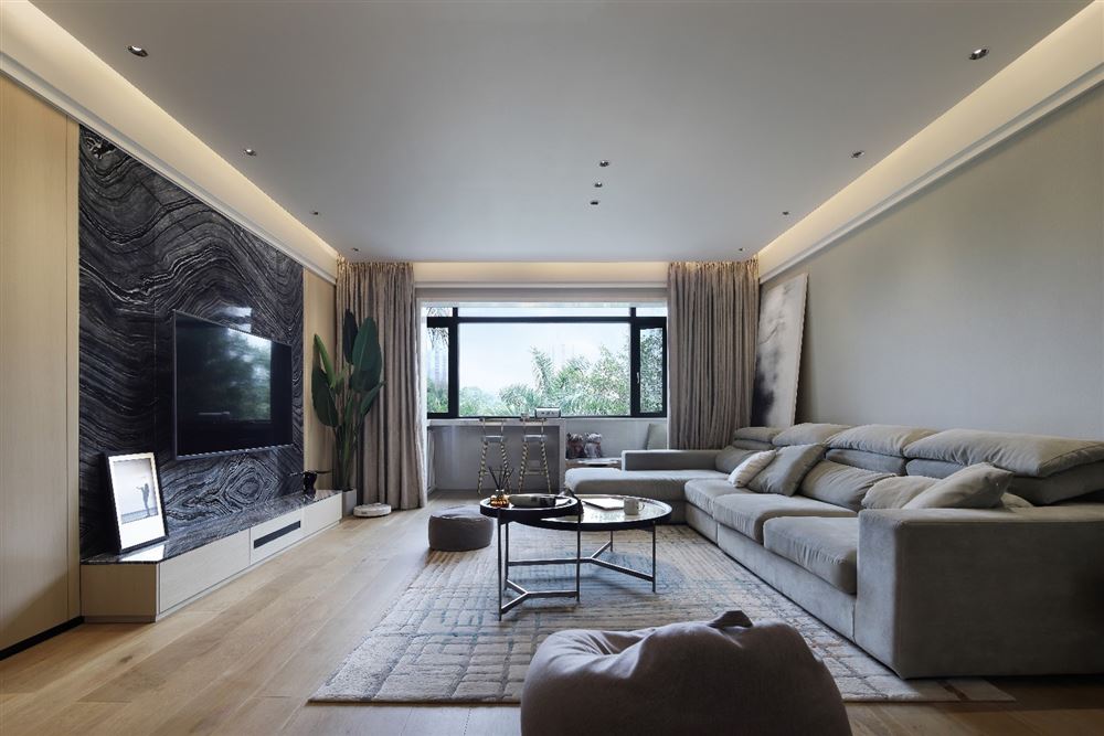 佛山市碧桂園南海悅城現代風格三居室裝修案例