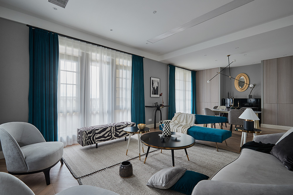 在起風的季節(jié)心理向往著柔軟的裝飾設計，平凡地過著舒心的生活-客廳