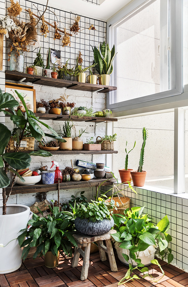 原木北歐風室內(nèi)設(shè)計，帶著年輕人奮斗上進心裝飾的溫馨小窩-陽臺