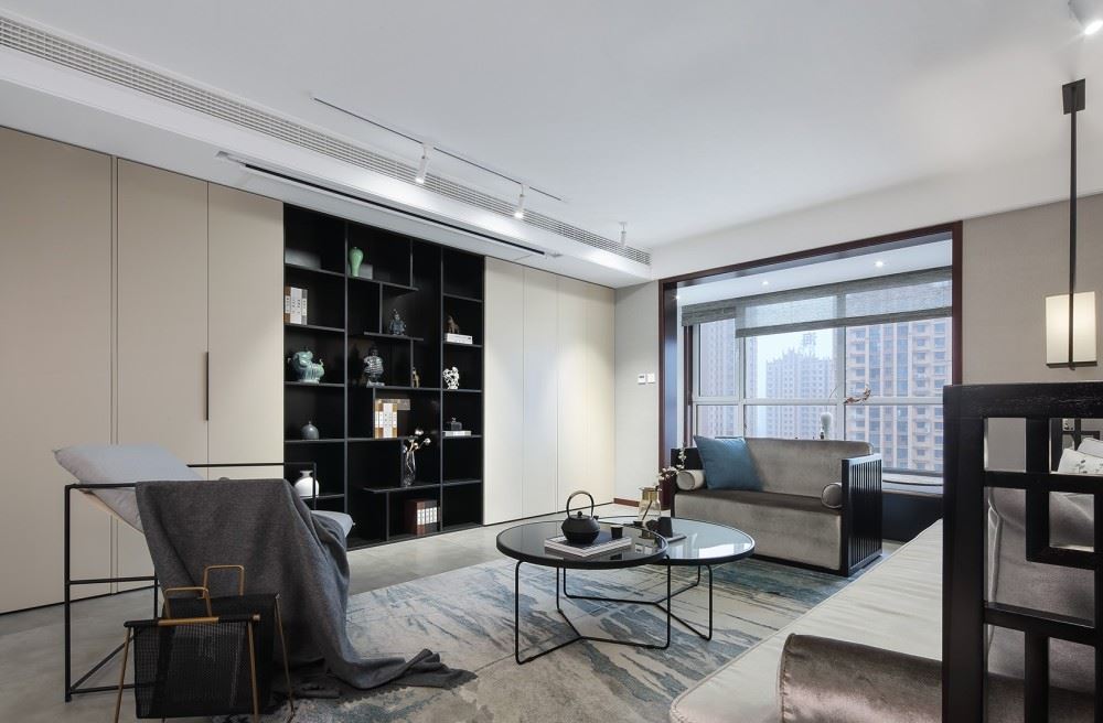 曲靖市鳳城時代新中式風(fēng)格四居室裝修案例