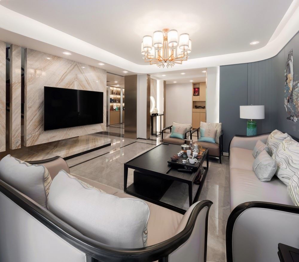 楚雄彝族自治州楚雄雍和居(彝海南路)新中式風格別墅裝修案例