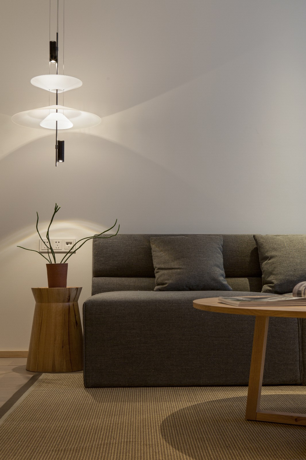 裝修案例日式風格室內(nèi)裝修效果圖-客廳