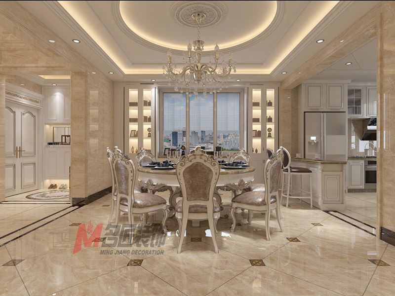 自貢市巴黎陽(yáng)光歐式風(fēng)格別墅裝修案例