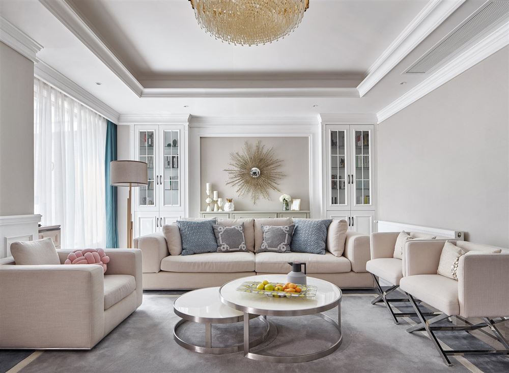 自貢市巴黎陽(yáng)光歐式風(fēng)格平層裝修案例