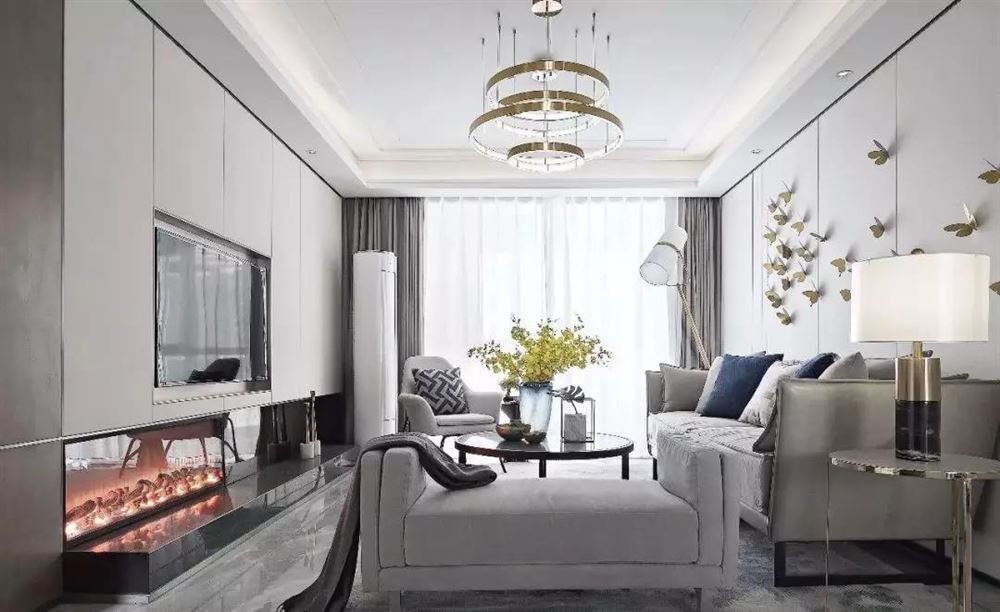 佛山市保利雲(yún)上現(xiàn)代簡(jiǎn)約風(fēng)格三居室裝修案例