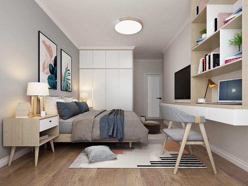 佛山市綠地&middot;拾野川現(xiàn)代簡約風(fēng)格三居室裝修案例