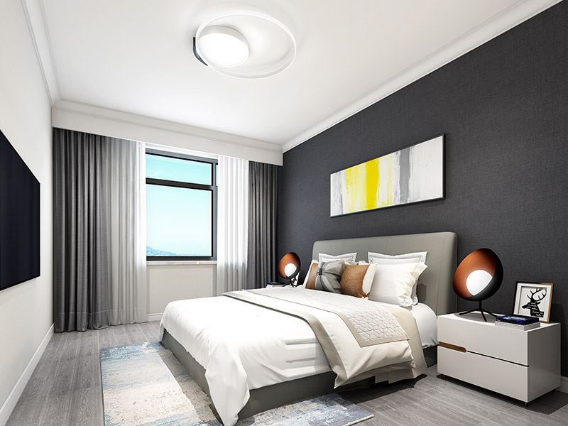 常州市萬科理想城商鋪現(xiàn)代簡約風(fēng)格二居室裝修案例