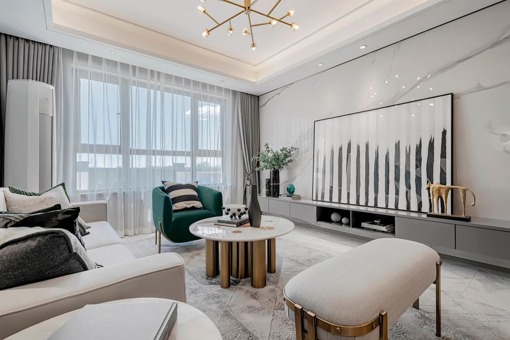 佛山市龍光&middot;天瀛北歐風(fēng)格三居室裝修案例