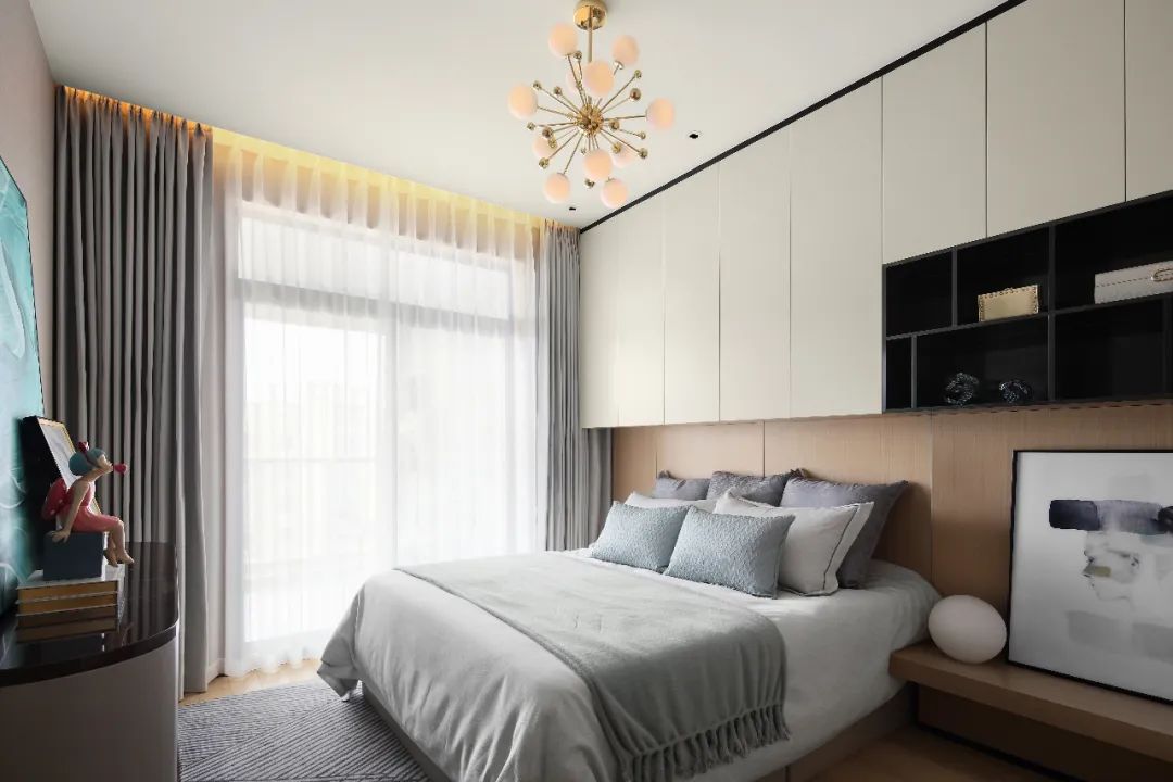 現(xiàn)代輕奢風格室內設計家裝案例-次臥