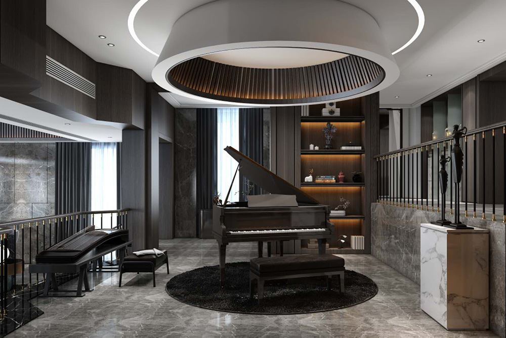 衢州市渡口小區(qū)輕奢風(fēng)格別墅裝修案例