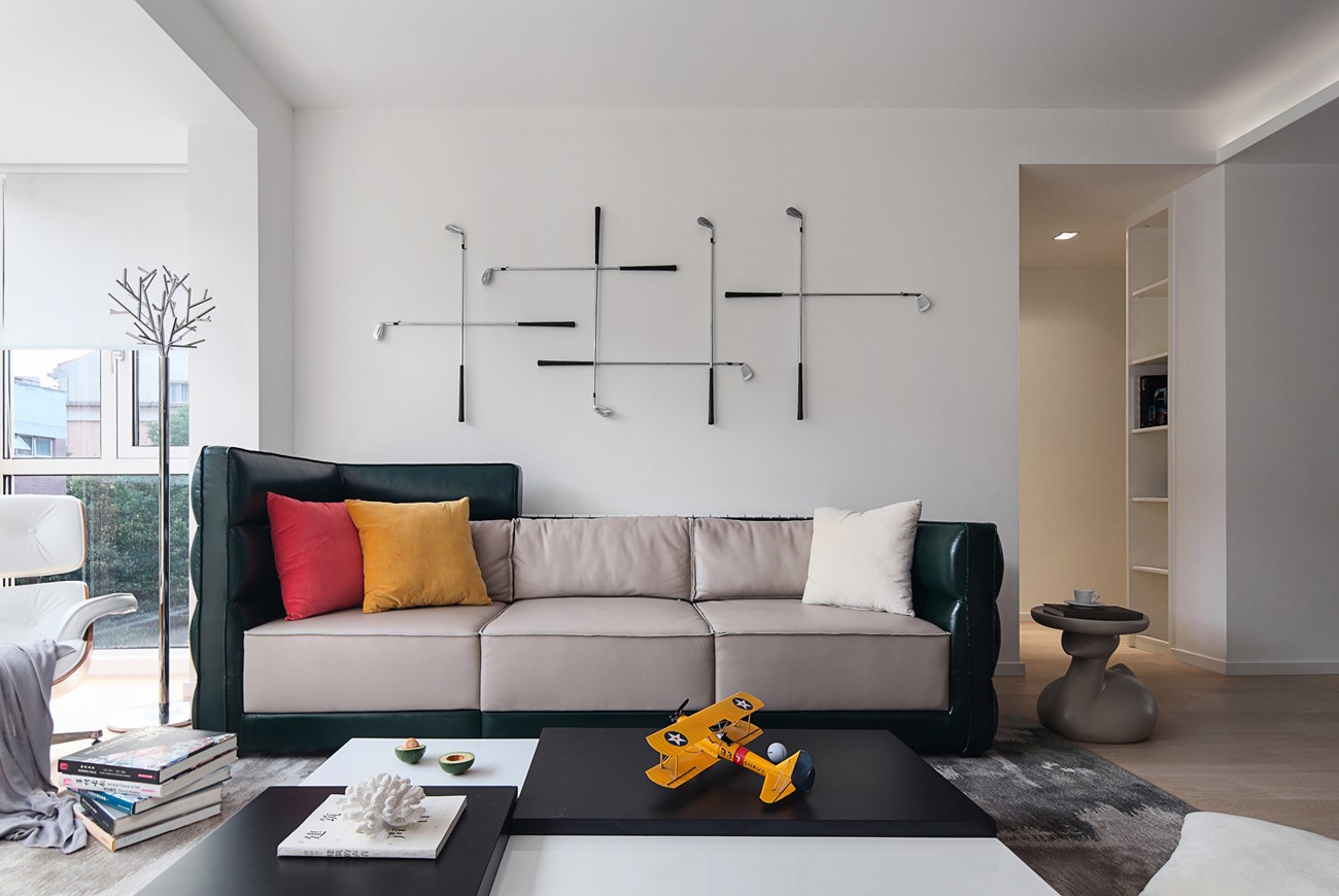 現(xiàn)代簡約風格家裝設計室內裝修效果圖-客廳