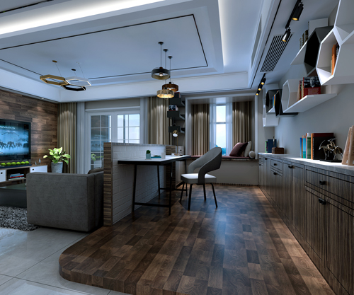 德陽市88號苑現(xiàn)代簡約風(fēng)格三居室裝修案例