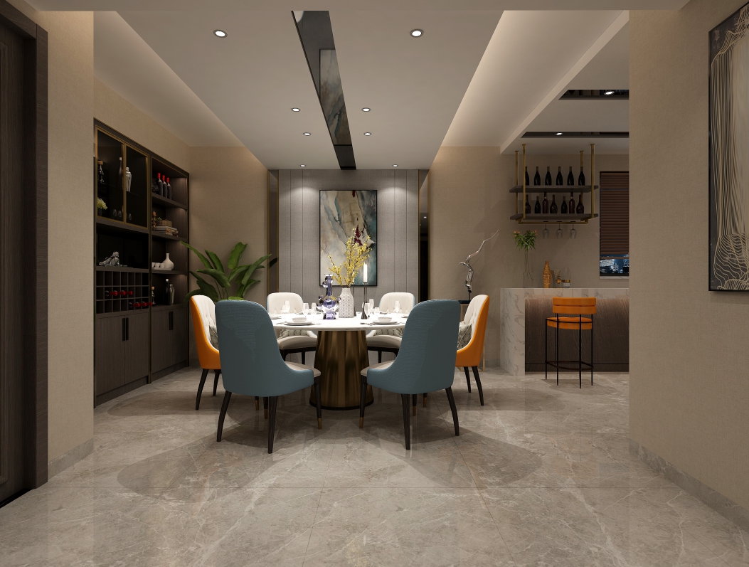 嘉興市海倫堡&middot;觀瀾現(xiàn)代風(fēng)格三居室裝修案例