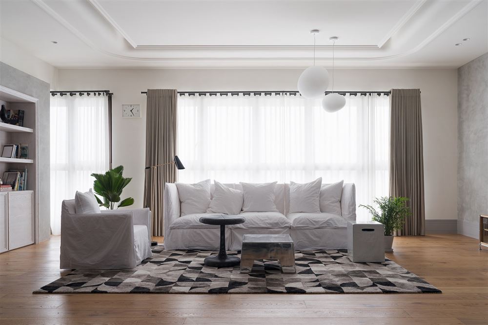 廣州市樂(lè)意居花苑北歐風(fēng)格三居室裝修案例