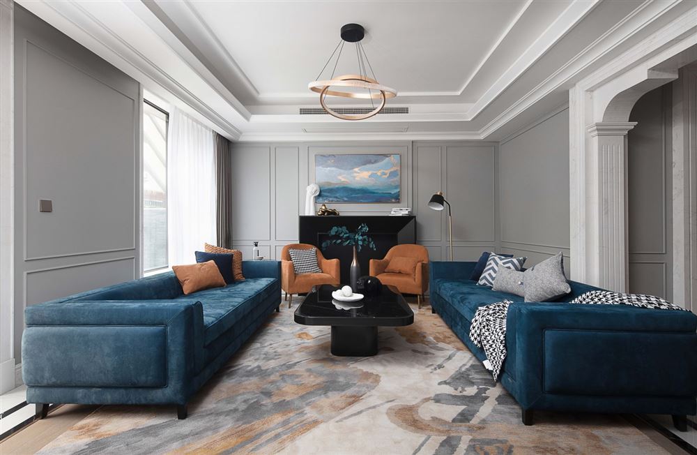 廣州市星河灣半島輕奢風格三居室裝修案例
