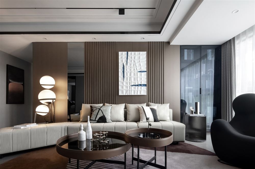 江門市恒大御景半島現(xiàn)代風(fēng)格三居室裝修案例