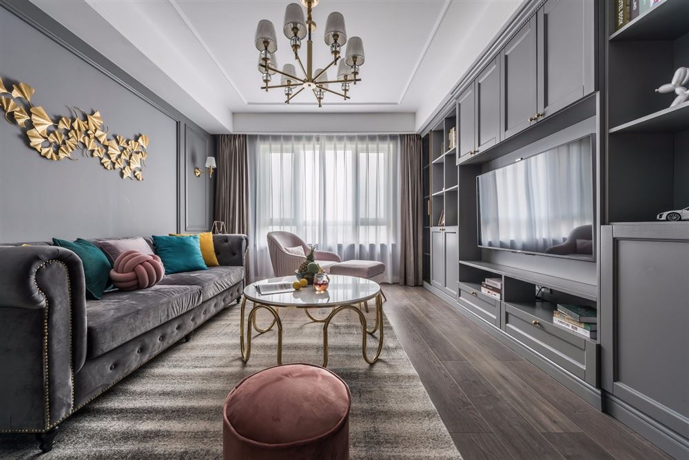 廣州市富力天朗明居輕奢風(fēng)格二居室裝修案例