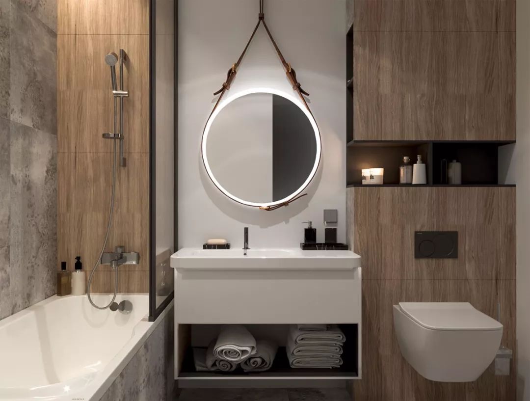 佛山裝修公司現代簡約風格室內裝修效果圖-衛(wèi)生間