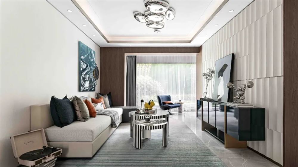 佛山市龍光&middot;天瀛輕奢風(fēng)格三居室裝修案例