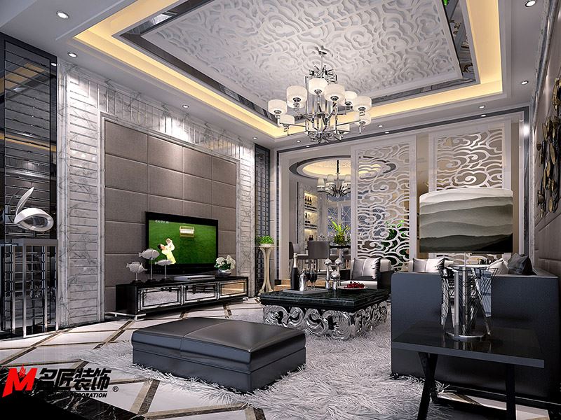 河源市香江名府現(xiàn)代簡(jiǎn)約風(fēng)格別墅裝修案例