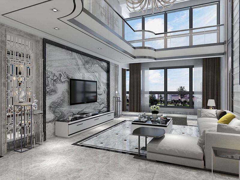 自貢市北湖&middot;中央公園現(xiàn)代風格復式裝修案例