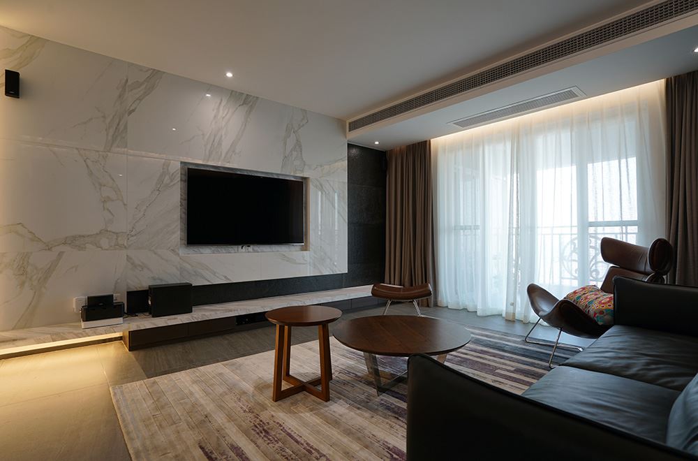 廣州市金碧世紀花園現(xiàn)代簡約風格三居室裝修案例