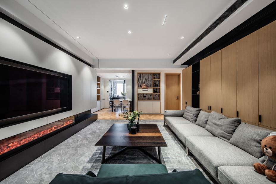 江門市天鵝灣現(xiàn)代簡約風(fēng)格四居室裝修案例