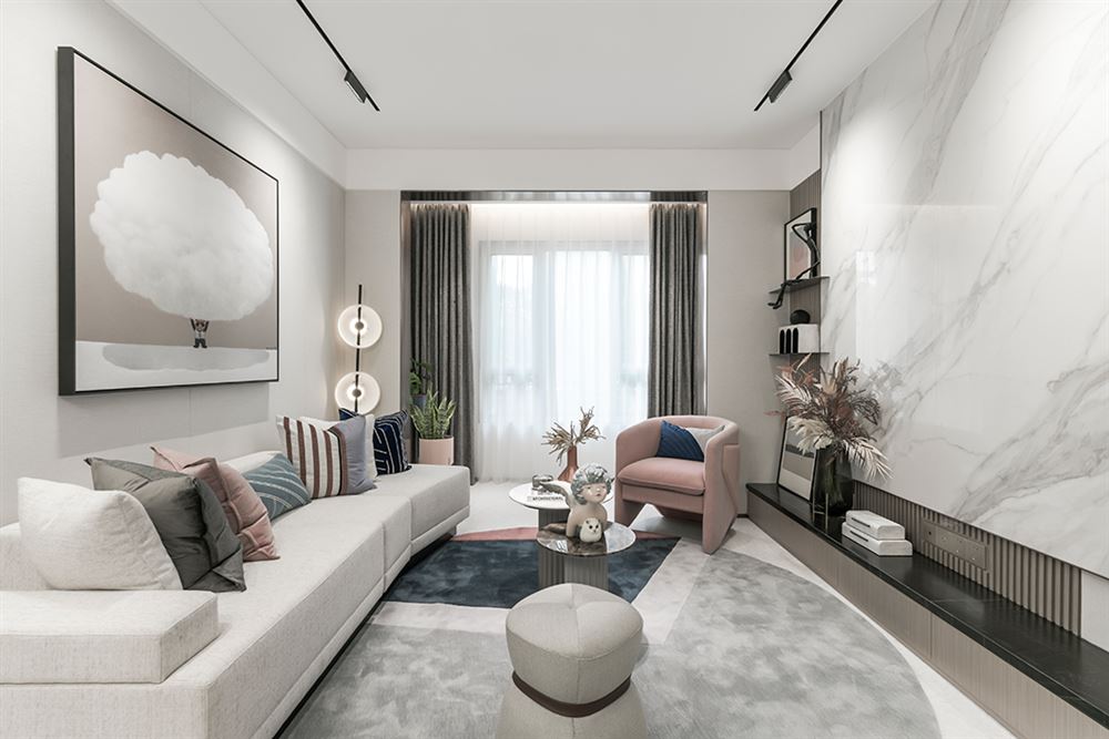 佛山市保利中央公園現(xiàn)代簡(jiǎn)約風(fēng)格三居室裝修案例