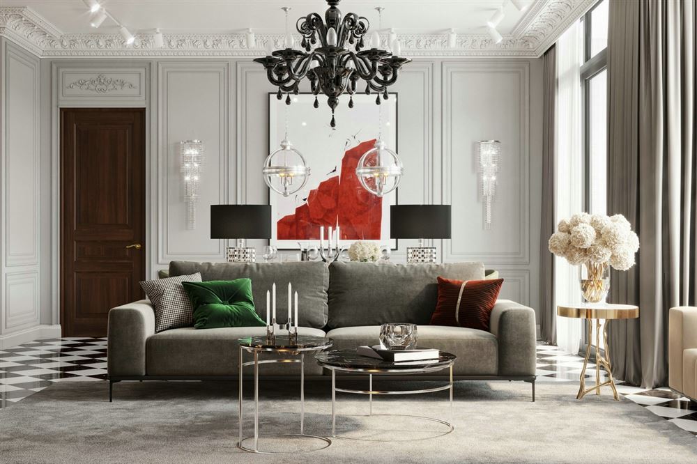 佛山市高明鈞明城歐式風格三居室裝修案例