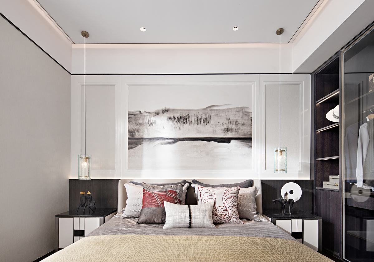 新中式風格室內(nèi)設(shè)計家裝案例-臥室