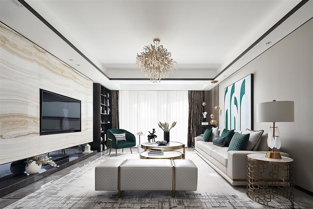 自貢市博大小區(qū)現(xiàn)代簡約風(fēng)格四居室裝修案例