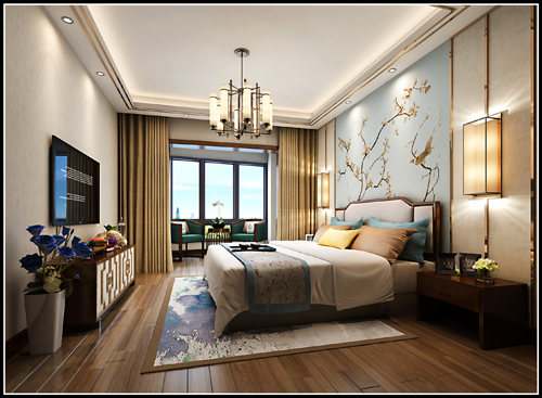 嘉興市新大西塘里歐式風(fēng)格四居室裝修案例