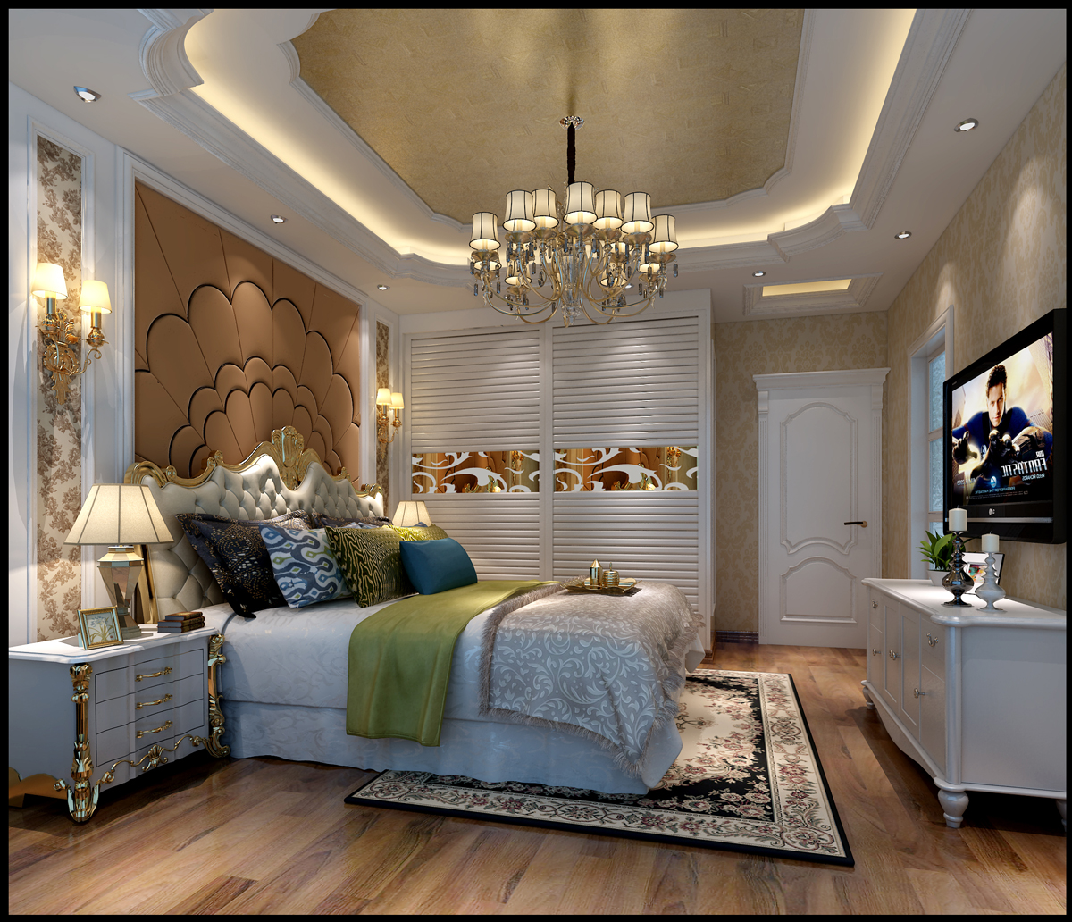 佛山市招商依云國(guó)際歐式風(fēng)格三居室裝修案例