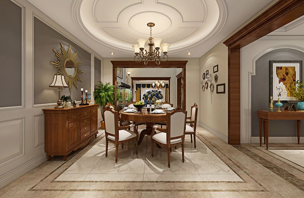 楚雄彝族自治州半城巷6號院美式風格別墅裝修案例