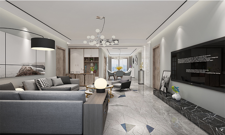 佛山市萬(wàn)科金域時(shí)光(商業(yè))現(xiàn)代簡(jiǎn)約風(fēng)格二居室裝修案例