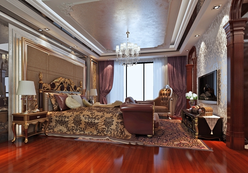 嘉興市東方甸園歐式風格復(fù)式裝修案例