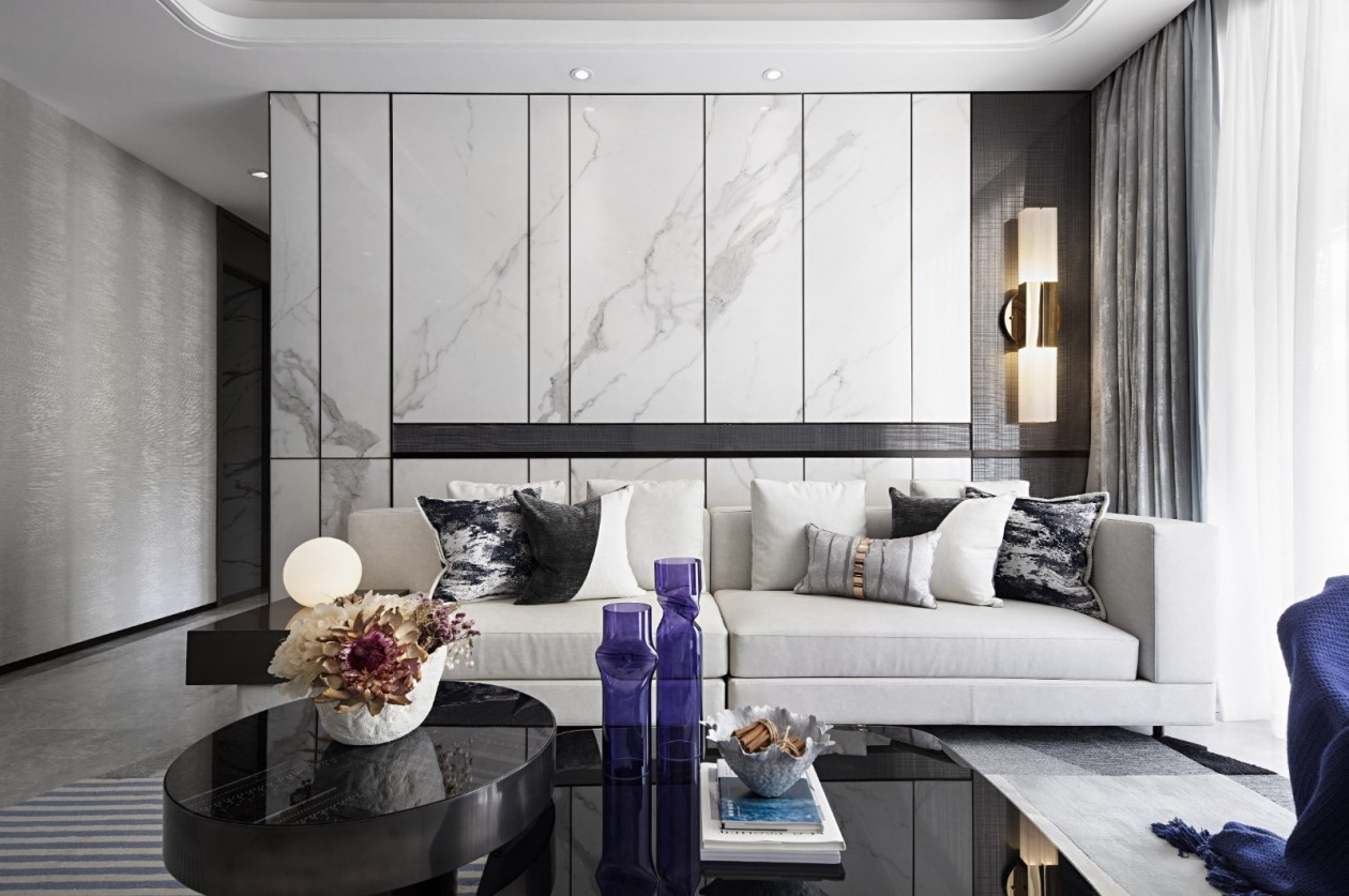 現(xiàn)代簡約風格室內(nèi)設(shè)計家裝案例-客廳沙發(fā)