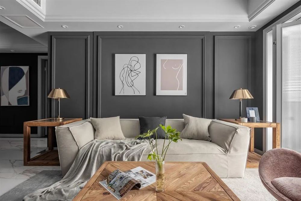 曲靖市尚鄰雅苑輕奢風(fēng)格三居室裝修案例