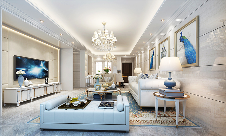 佛山市綠城桂語映月北歐風(fēng)格三居室裝修案例