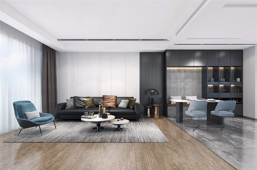 廣州市美林湖畔現(xiàn)代簡約風格三居室裝修案例