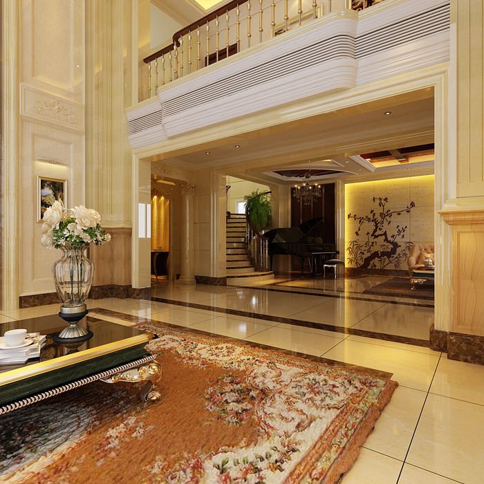 佛山市建投綠地璀璨天城歐式風格別墅裝修案例